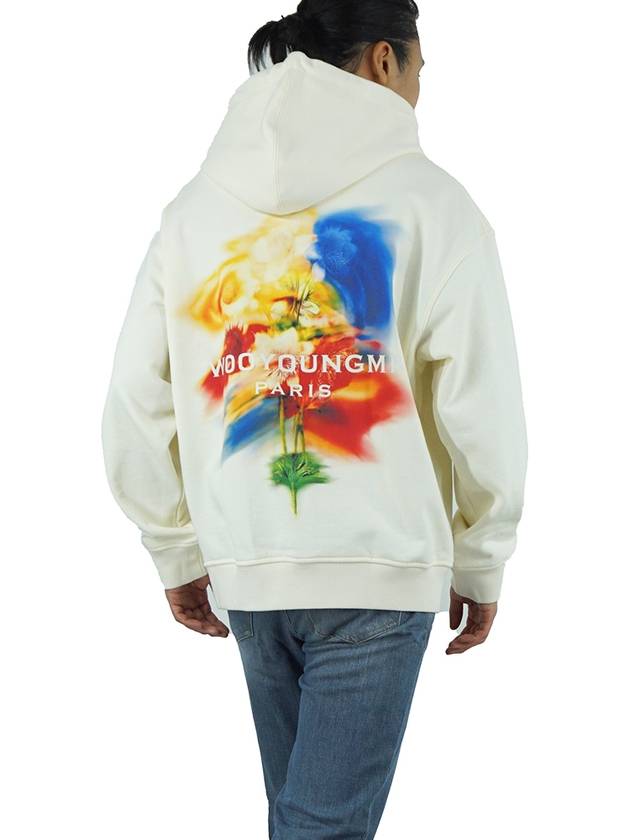 Swaying Flower Back Logo Hoodie Ivory - WOOYOUNGMI - BALAAN 6