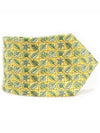 7724 OA 100 silk yellow leaf pattern tie - HERMES - BALAAN 1