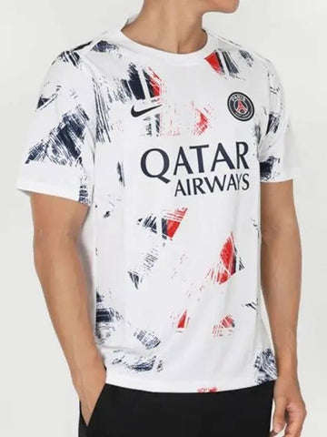 Paris Saint Germain PSG Dri Fit Academy Pro Away Pre Match Short Sleeve Top FN9656 101 Domestic Product GQN124071639869 - NIKE - BALAAN 1