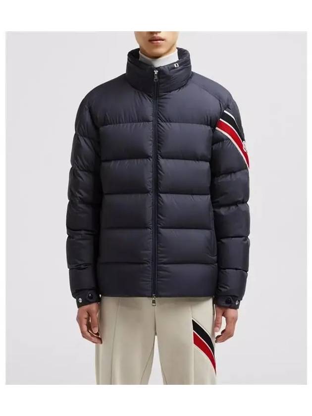 Men s Solayan short down padding navy blue - MONCLER - BALAAN 4