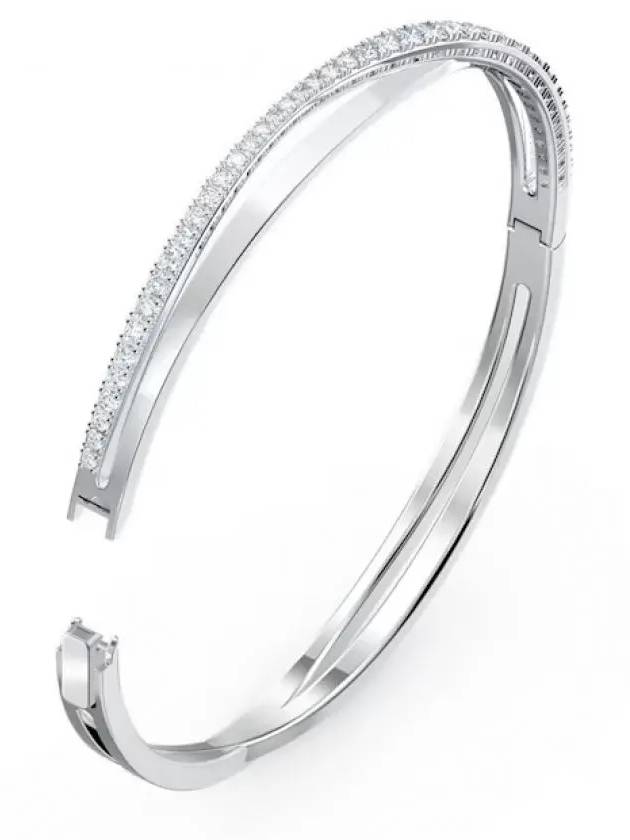 Hyperbola Twist Bangle Bracelet White - SWAROVSKI - BALAAN 3