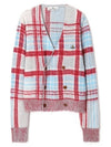 Madras Check Crop Cardigan - VIVIENNE WESTWOOD - BALAAN 2