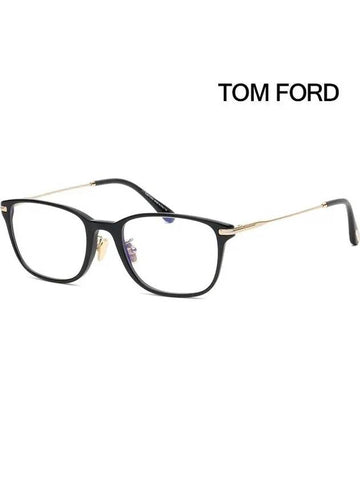 Blue light blocking glasses frame TF5715DB 005 horn rim Asian fit - TOM FORD - BALAAN 1