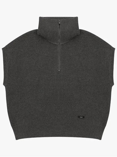 Drew Women s Half Zip Up Overfit Wool Vest DF44KP02 GY - DRUH GOLF - BALAAN 1