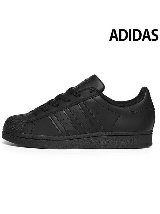 Superstar J Low-Top Sneakers All Black - ADIDAS - BALAAN 2