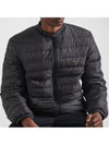 Triangle Logo Down Padded Jacket Black - PRADA - BALAAN 3