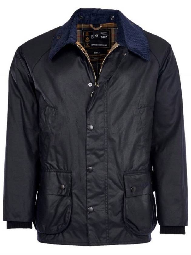 Bedale Wax Half Lined Jacket Navy - BARBOUR - BALAAN 2