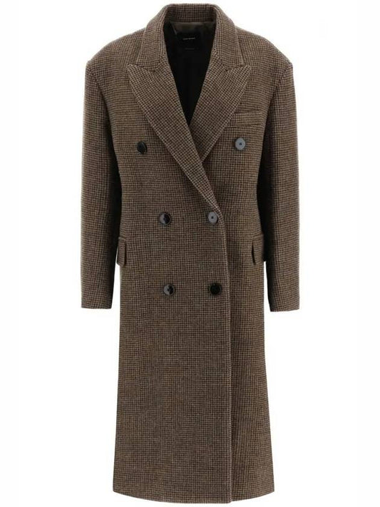Virgin Wool Single Coat Brown - ISABEL MARANT - BALAAN 1