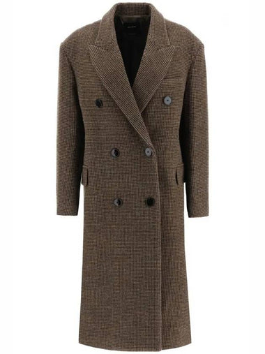 Virgin Wool Double Coat Brown - ISABEL MARANT - BALAAN 1