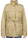 Women's Dulcie Snap Button Cuff Zip-Up Jacket Beige - PARAJUMPERS - BALAAN 2