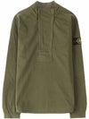 Waffen Patch Cotton Sweatshirt Green - STONE ISLAND - BALAAN 1