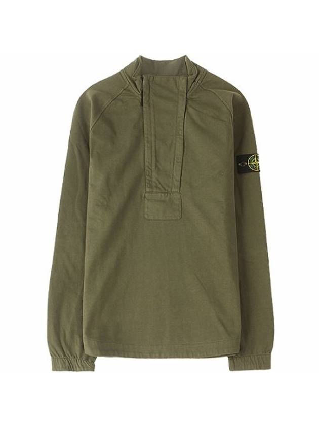 Waffen Patch Cotton Sweatshirt Green - STONE ISLAND - BALAAN 1