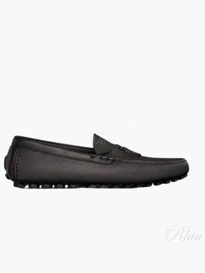 CD Diamond Grained Calfskin Loafers Black - DIOR - BALAAN 2