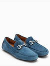 Salvatore Gancini Ornament Driving Shoes Blue - SALVATORE FERRAGAMO - BALAAN.