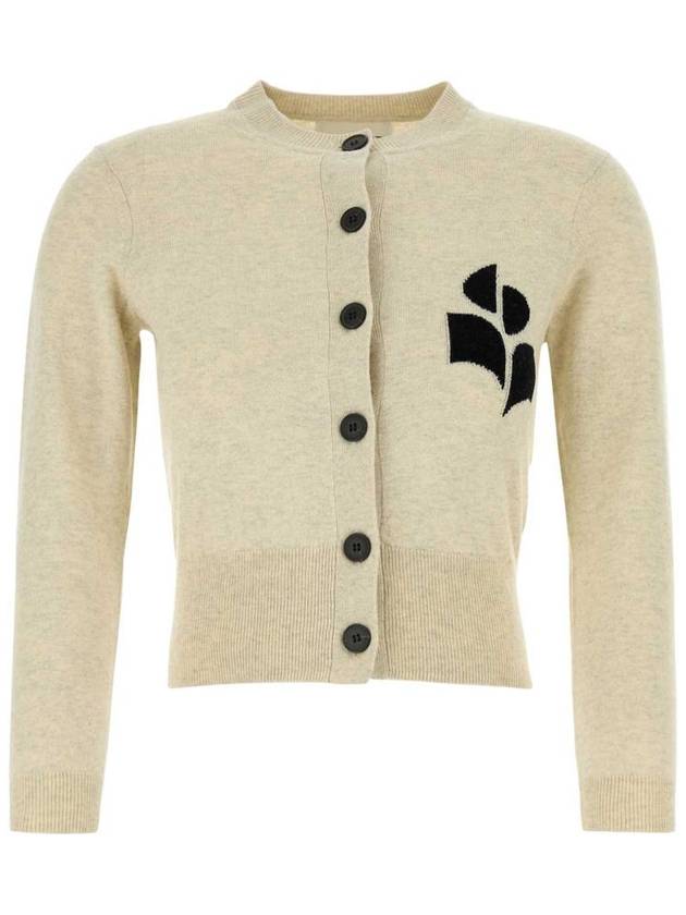 Newton Cotton Cardigan Light Grey - ISABEL MARANT ETOILE - BALAAN 2