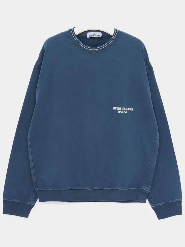 Marina Sweatshirt Blue - STONE ISLAND - BALAAN 3