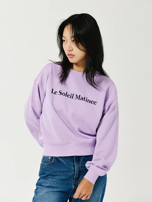 Brushed Options Logo Sweat Shirts LAVENDER - LE SOLEIL MATINEE - BALAAN 6