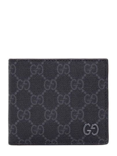 GG Supreme Bordeaux Interior Bifold Half Wallet Black - GUCCI - BALAAN 2