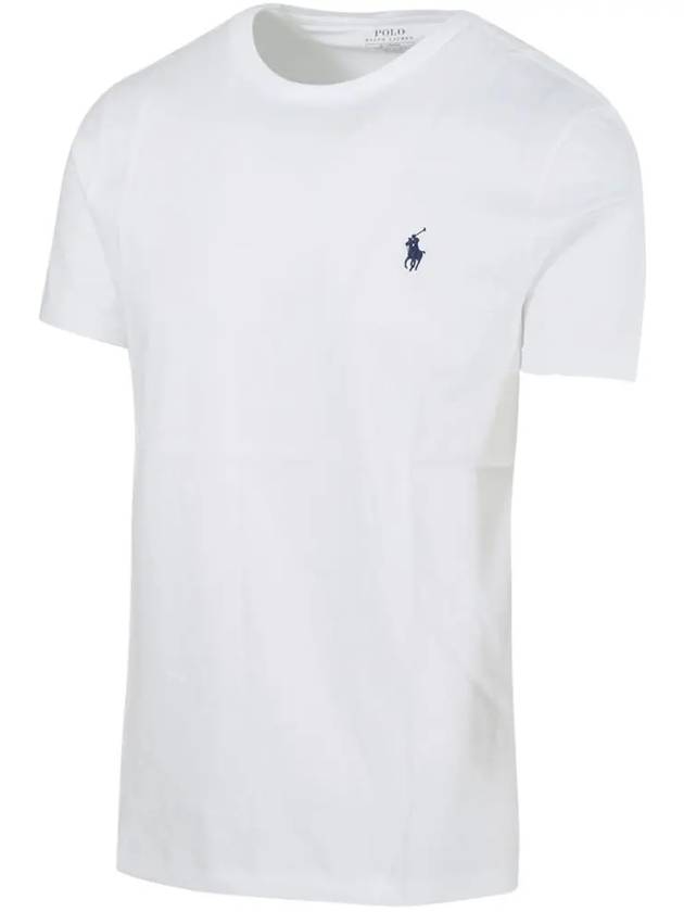 Men's Embroidered Pony Short Sleeve T-Shirt White - POLO RALPH LAUREN - BALAAN 4