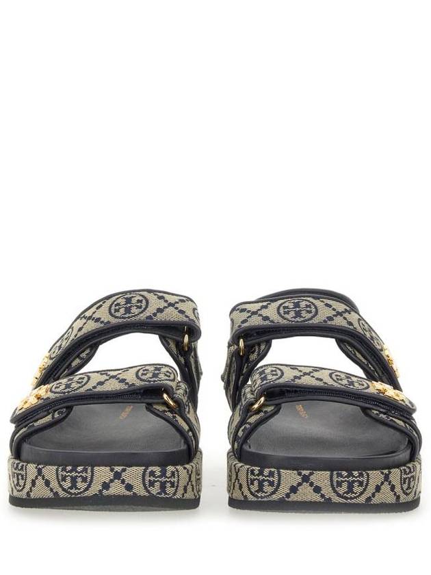 T Monogram Kira Sports Sandals Navy - TORY BURCH - BALAAN 5