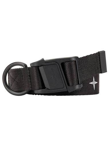 Logo Buckle Belt Black - STONE ISLAND - BALAAN 1