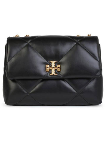 Tory Burch 'Kira' Double Strap Black Leather Bag - TORY BURCH - BALAAN 1