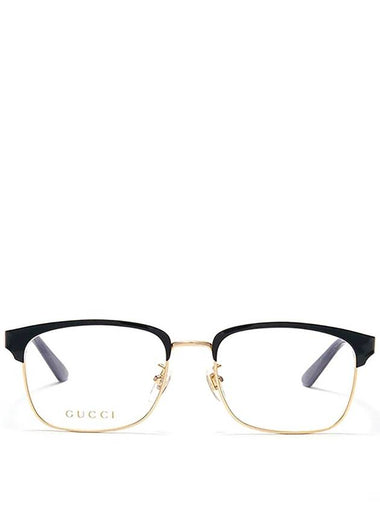 Eyewear Demo Square Sunglasses Black Gold - GUCCI - BALAAN 1