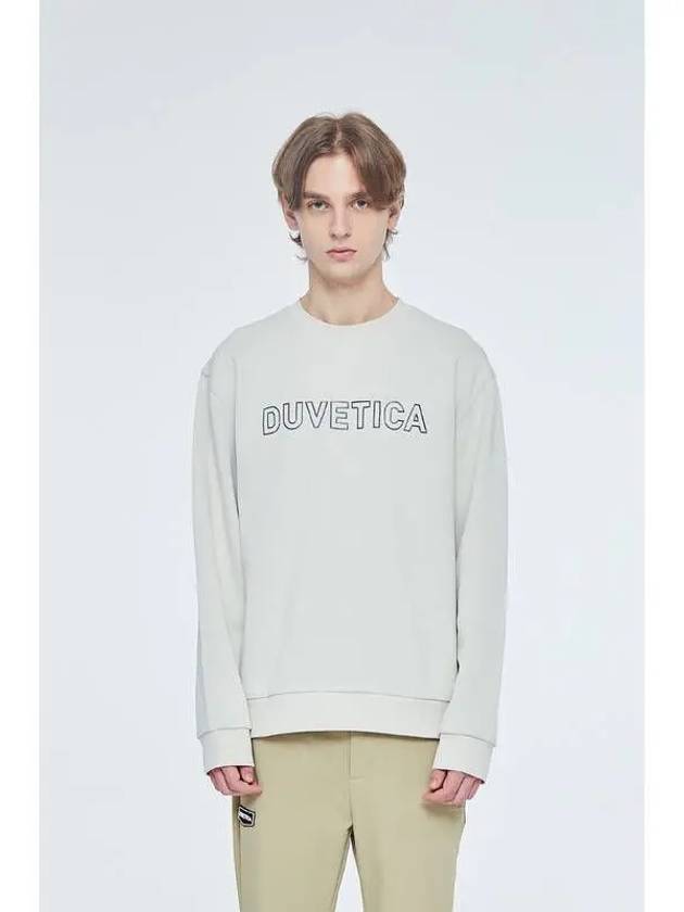 Kuroma White Men s Sweatshirt Sand - DUVETICA - BALAAN 1