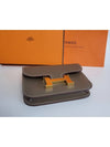 Constance slim compact half wallet belt bag Etoff gold women s H082214 - HERMES - BALAAN 6