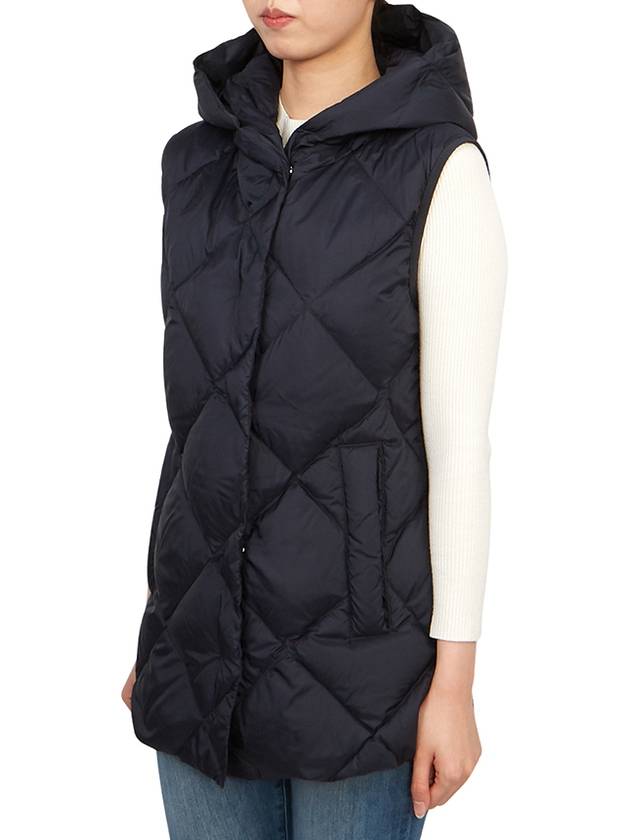 Frutto Padded Vest Navy - MAX MARA - BALAAN 4