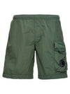 Flat Nylon Lens Beachwear Shorts Green - CP COMPANY - BALAAN 1