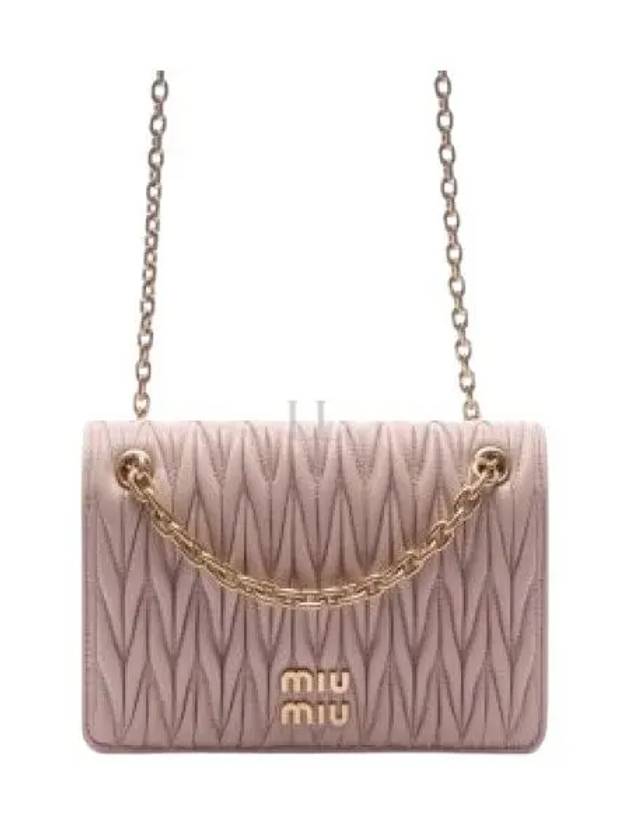 Mini Matelasse Nappa Powder Pink 5BP065N88F0236 - MIU MIU - BALAAN 1