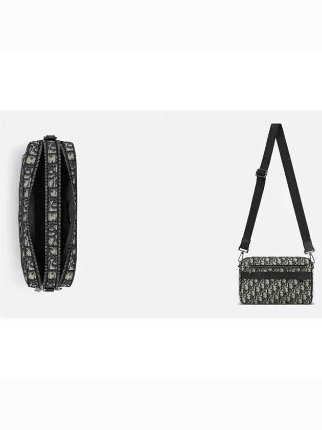 Maxi Safari Strap Cross Bag Black Beige - DIOR - BALAAN 5