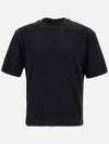 Men's Bolt Logo Cotton Short Sleeve T-Shirt Black - NEIL BARRETT - BALAAN 3