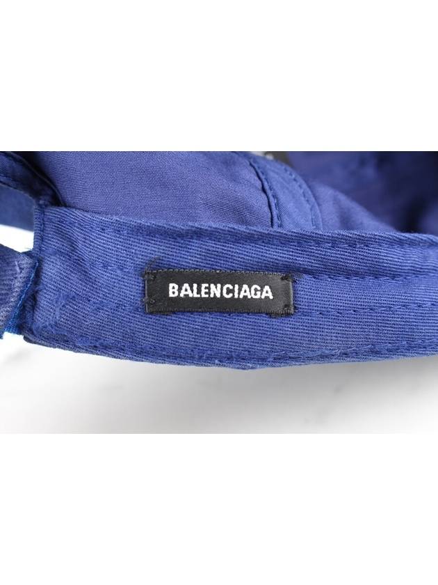 Wave logo ball cap blue L 58 - BALENCIAGA - BALAAN 6