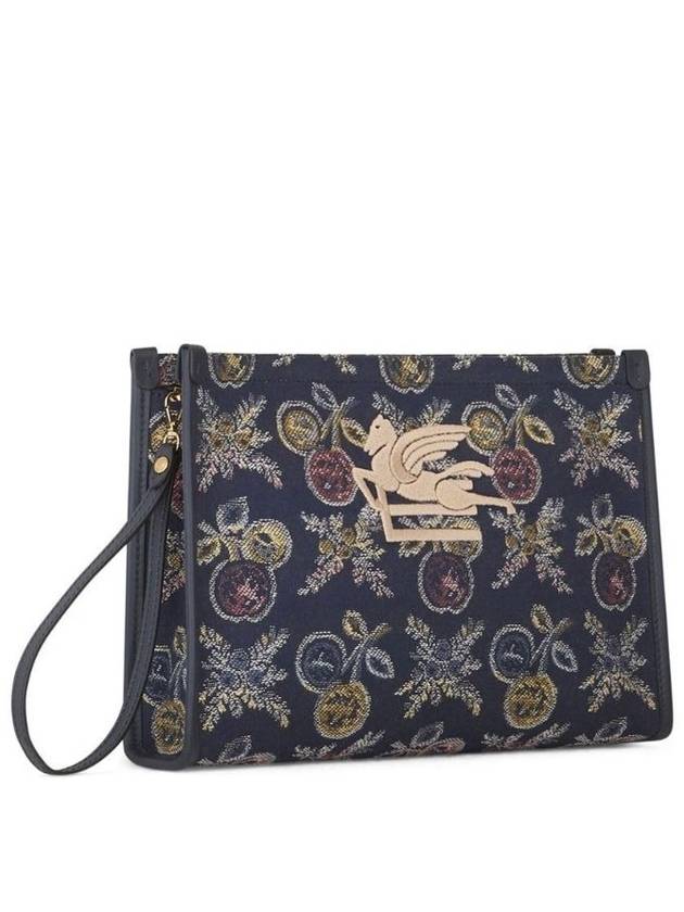 Large Jacquard Clutch Bag Navy - ETRO - BALAAN 5