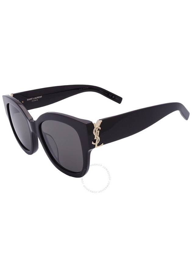 Saint Laurent Grey Butterfly Ladies Sunglasses SL M95/F 001 56 - SAINT LAURENT - BALAAN 3