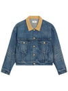 Trucker Denim Jacket Blue - CELINE - BALAAN 1