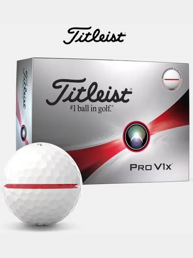 Acushnet Korea Genuine 2024 Pro V1x Performance Alignment Golf Ball 12 Balls - TITLEIST - BALAAN 1