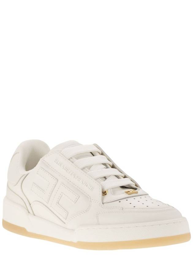 Leather sneakers with logo - ELISABETTA FRANCHI - BALAAN 2