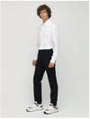 Monogram Motif Stretch Cotton Slim Fit Poplin Long Sleeve Shirt White - BURBERRY - BALAAN 3