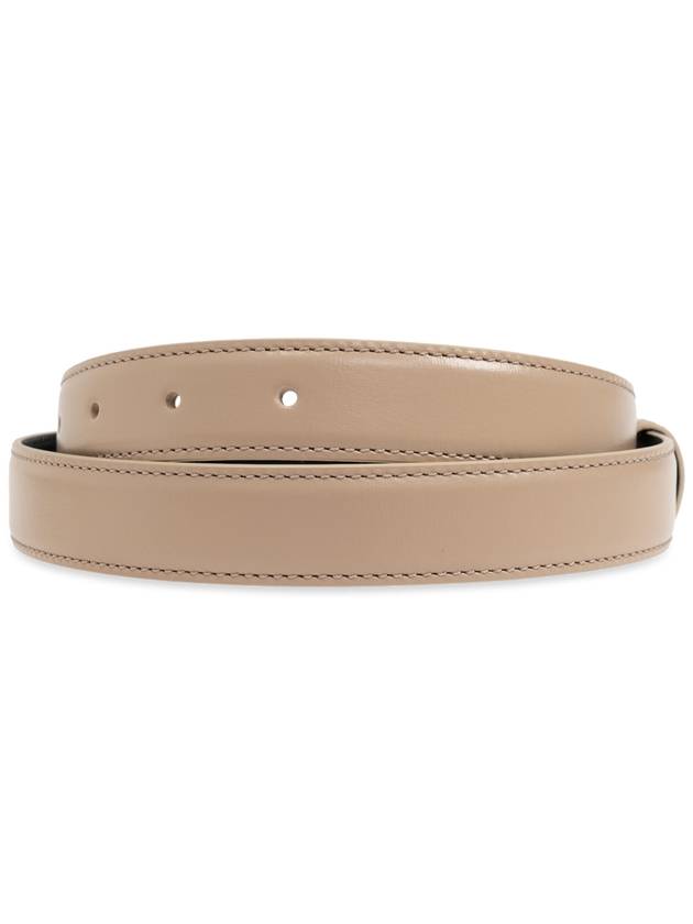 Tom Ford Leather Belt, Women's, Beige - TOM FORD - BALAAN 3