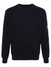 Diagonal Raised Fleece Sweatshirt Navy - CP COMPANY - BALAAN 3