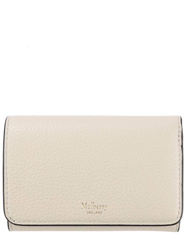 Continental Tri-Fold Classic Grain Half Wallet Chalk - MULBERRY - BALAAN 2