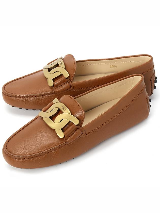 Women's Kate Gommino Driving Shoes Saddle Brown - TOD'S - BALAAN 2