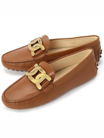 Women's Kate Gommino Driving Shoes Saddle Brown - TOD'S - BALAAN 2