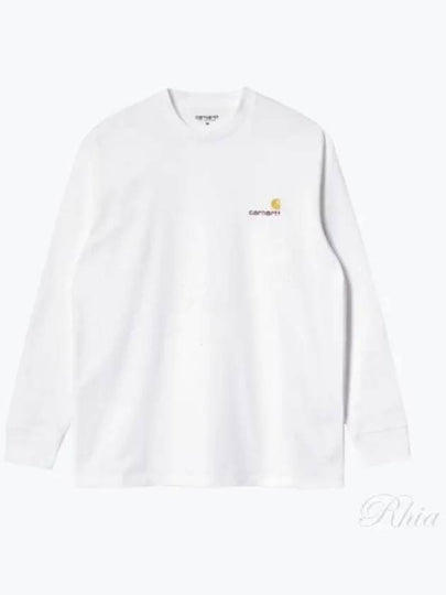 American Script Long Sleeve T-Shirt White - CARHARTT WIP - BALAAN 2