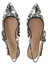 Jadior Embroidery Cotton Slingback Flats - DIOR - BALAAN 7