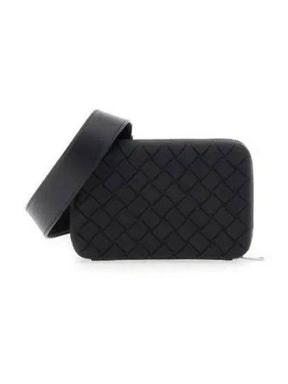 Tech Rubber Clutch Bag Black - BOTTEGA VENETA - BALAAN 2