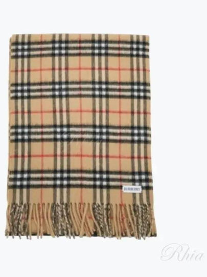 Check Cashmere Scarf Beige - BURBERRY - BALAAN 2